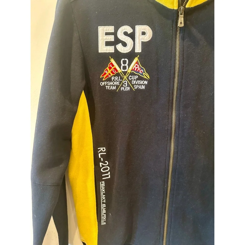 Vintage Polo Ralph‎ Lauren Track Jacket Spain Zip Up Sweatshirt 90s Sizing Below